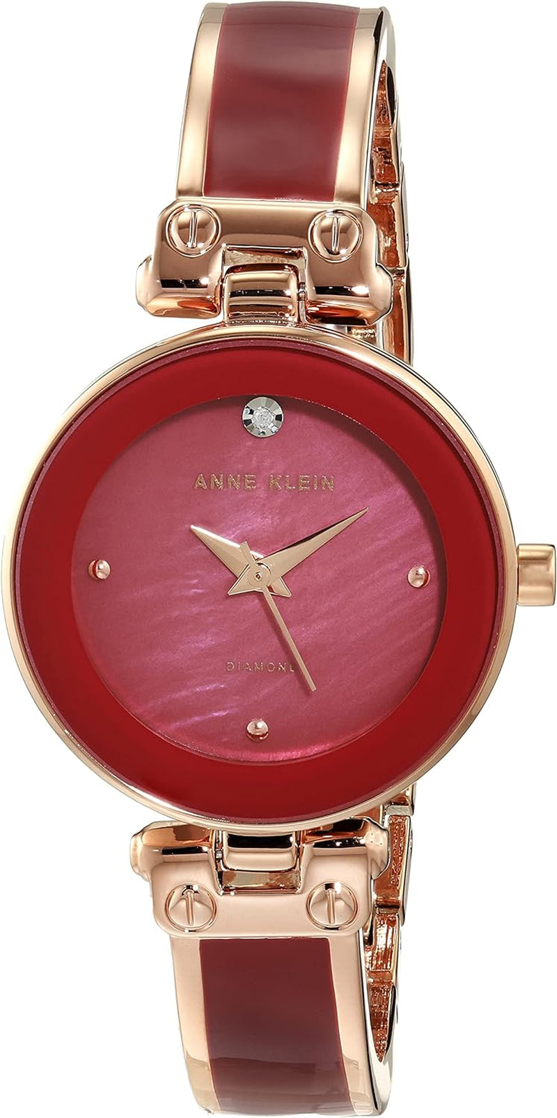 Anne Klein Women'S Genuine Diamond Dial Bangle Watch