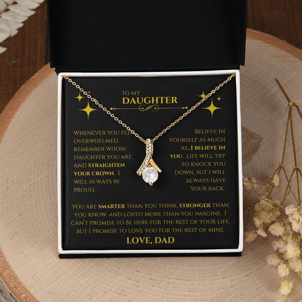 Alluring Beauty Necklace:  Yellow & White Gold Variants | Father to Daughter