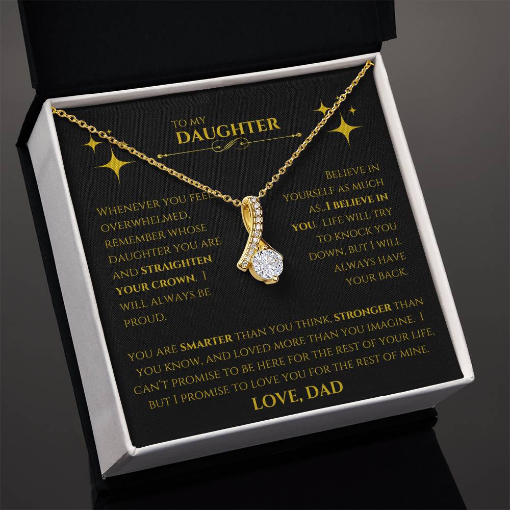 Alluring Beauty Necklace:  Yellow & White Gold Variants | Father to Daughter