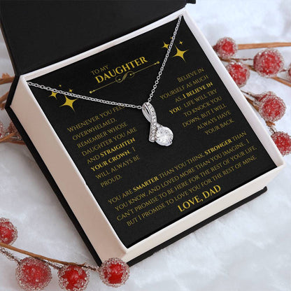 Alluring Beauty Necklace:  Yellow & White Gold Variants | Father to Daughter