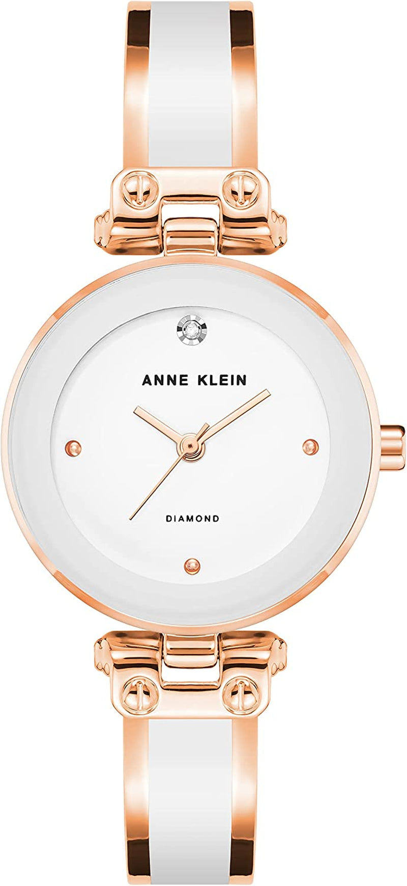 Anne Klein Women'S Genuine Diamond Dial Bangle Watch