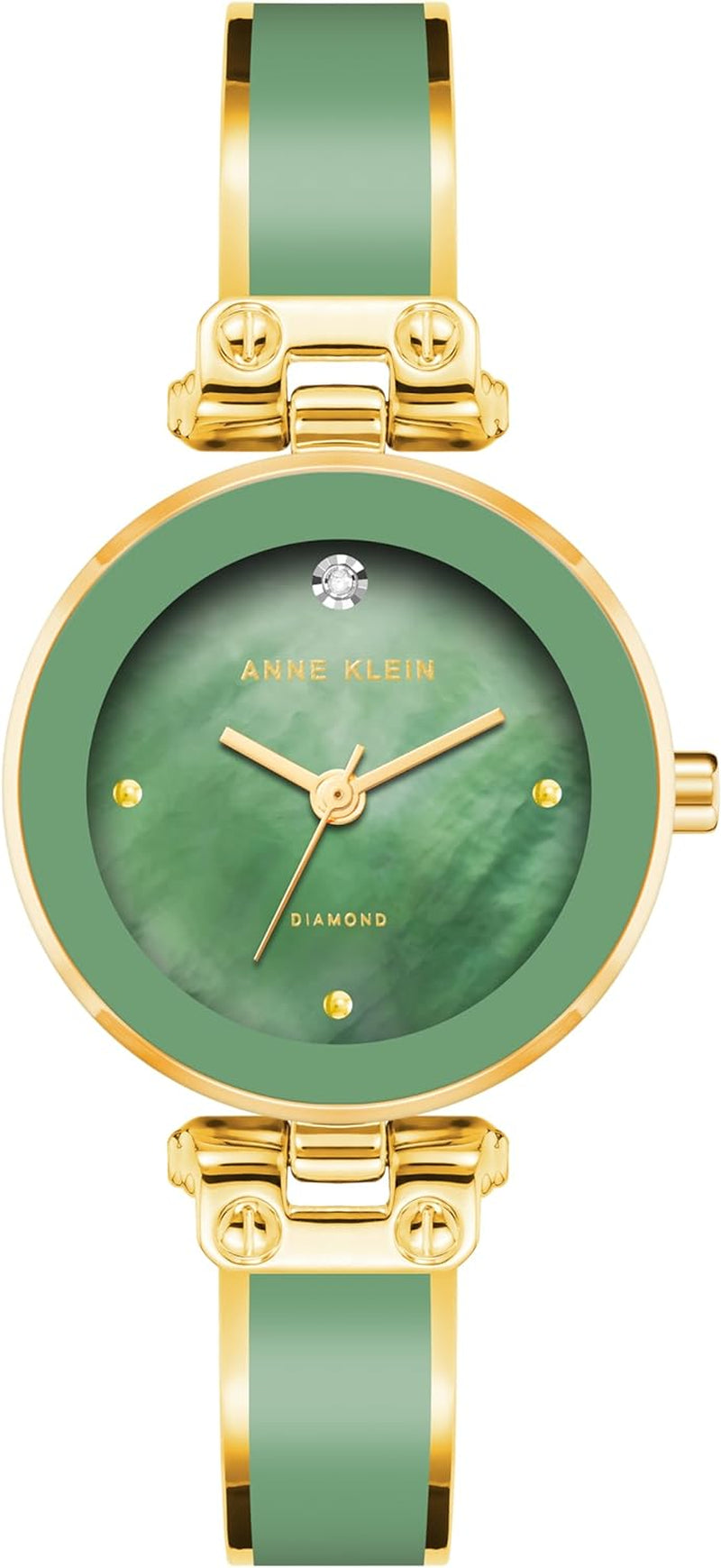 Anne Klein Women'S Genuine Diamond Dial Bangle Watch