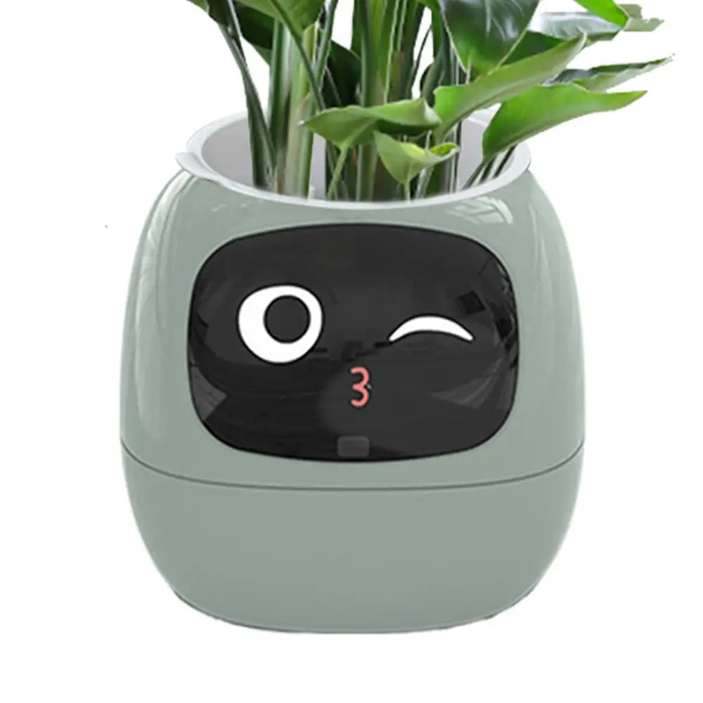 Smart Flower Pot Intelligent Flower Pot Adorable Plant Companion for Indoor Decoration Make Raising Plants Easy and Fun Plant